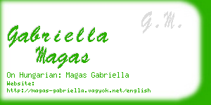 gabriella magas business card